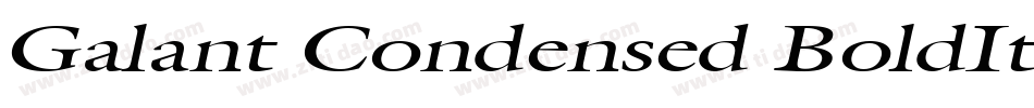 Galant Condensed BoldItalic字体转换